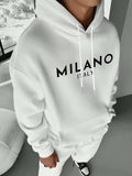 Milano hoodie for streetwear or casual